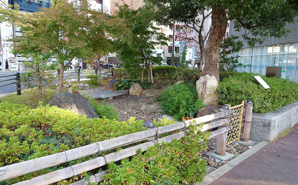 写真：京都市の雨庭