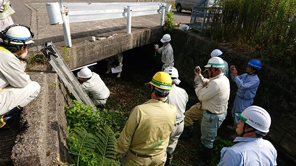 点検に関する技術移転を進める